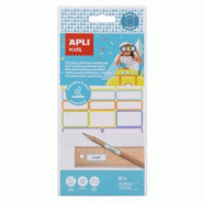 Apli Pochette de 35 étiquettes plastifiées adhésives, coul. Et formats assortis (3) - 8410782178088