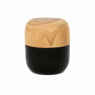 Bazar Bizar Bol en bois de teck 12x7x14 cm noir naturel - multicolore Matériau naturel JAES015NB