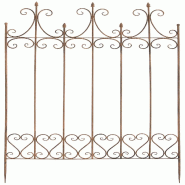 Décoshop26 - Treillis de jardin support plantes grimpantes décoration métal marron vieilli 10_0003879 - métal 3000251823035