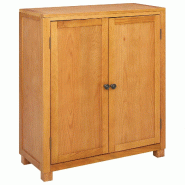 Helloshop26 - Armoire de rangement moderne rectangulaire 80 x 35 x 95 cm durable grand espace de stockage en bois marron 02_0058218 - marron Bois manu