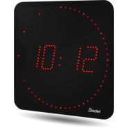Horloge LED Style II 7 Ellipse, alimentation 230V, indépendante, LED rouge - BODET