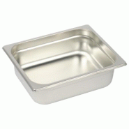 Lot de 3 Bacs Gastro Inox AISI 304 GN 1/2 Plein H. 100 mm - Gastroland - 3701666009440