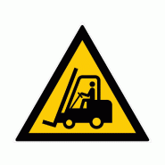 Panneau triangle danger chariots h.300 mm - 3460091