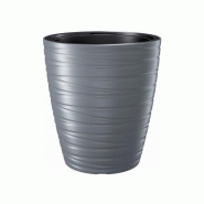 Prosperplast - Pot avec réservoir 16 L Maze en plastique, gris pierre, 29,6x29,6x32,9 cm - gris plastique ZA1493