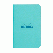 RHODIA Lot de 20 Carnet azur A7, 48p./24 feuilles 80 g/m² piquées, quadrillé 5x5 - 3037921191026
