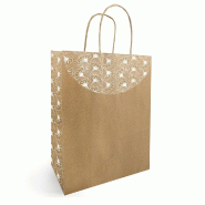 Sac kraft lisse Evidence poignées torsadées 34x14x39,5 cm - par 50