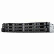 Synology RackStation RS2423RP+ serveur de stockage NAS Rack (2 U) Ethernet/LAN Noir, Gris V1780B_0