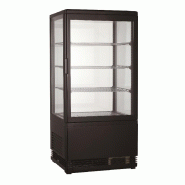 Vitrine réfrigérée desserts et boissons 78l noir - P7487.0175