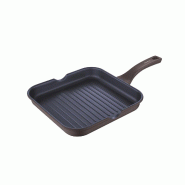 3claveles - Poêle grill 28 × 28 × 4,5 cm en aluminium forgé avec induction totale - Q5070