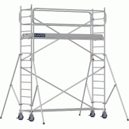 Échafaudage roulant aluminium DOCKER 85 version garde-corps EXMDS - Hauteur de travail : 4,90 m - DUARIB - 7130032 Échafaudage roulant aluminium DOCKER 85 version garde-corps EXMDS - Hauteur de travail : 4,90 m - DUARIB - 7130032