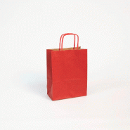 Clairefontaine 25 sacs cadeaux 160x80x210, kraft vergé 100 g/m², coloris rouge - rouge 395602C