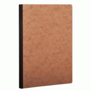 Clairefontaine Lot de 5 Carnet Age Bag A5, 192p./96 feuilles 90 g/m² brochure dos toilé, couv. Coloris tabac, ligné - 3329680795462
