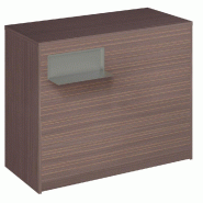 Comptoir Vertigo H T04nat. Spl.Gauche L120cm 2tabl.Couliss.4tab.Amovib-noyer