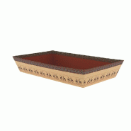 Corbeille carton rectangulaire "Edimbourg" 33x20x6 cm - par 30