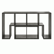COSTWAY Meuble TV, 3 Pièces Librement Combinables, Support TV en Bois pour TVs jusqu'à 65 Pouces, Étagère d'Angle TV - gris TH32650SD