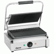Grill contact Panini électrique 1R plaques rainurées | Bartscher A150674