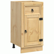 Helloshop26 - Armoire moderne avec tiroir 40 x 46 x 81,5 cm grand espace de stockage épuré contemporain en pin massif miel 02_0058890 - Bois massif