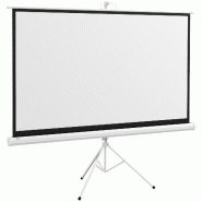 Helloshop26 - Écran de projection trépied pour cinéma et réunions 200 x 8 x 118 cm angle vision 160 degrés moderne en plastique 21_0000020 - mét Helloshop26 - Écran de projection trépied pour cinéma et réunions 200 x 8 x 118 cm angle vision 160 degrés moderne en plastique 21_0000020 - mét