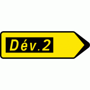 Panneau temporaire direction de déviation KD22a-2 Panneau temporaire direction de déviation KD22a-2
