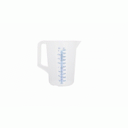 Schneider - Tasse dosiérale, 2 l, échelle embossée, lettres bleues - blanc plastique polypropylène 200013