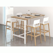 Table haute en bois stratifie Table haute en bois stratifie