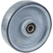 Roue de 160 mm avec polyuréthane thermoplastique gris conducteur d'électricité sur nylo Roue de 160 mm avec polyuréthane thermoplastique gris conducteur d'électricité sur nylo