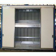 Armoire INTEGRAL 4m - 2 niveaux tôlée - 4 portes coulissantes - 4260x1497x3560 mm