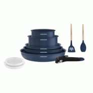 Batterie de cuisine 10 pièces poignée amovible Bleu AM6455 usage non-intensif Arthur Martin - 3508510999380 Batterie de cuisine 10 pièces poignée amovible Bleu AM6455 usage non-intensif Arthur Martin - 3508510999380