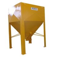 Trémie de stockage à cône droit fixe destiné aux aliments farineux 1,8m x 1,8m - pente à 60° / 6,5 m³ - 	 SAF60_6.5 PCMA