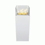 Divina Fire Cheminée au bioéthanol sur pied pour intérieur et extérieur Ischia Blanc 40x40x115 - blanc 8055829982510 Divina Fire Cheminée au bioéthanol sur pied pour intérieur et extérieur Ischia Blanc 40x40x115 - blanc 8055829982510