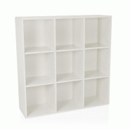 Étagère / séparateur de pièce BJORKE 97,5 x 30 x 100 cm blanc hjh LIVING - blanc multi-matériau 928012