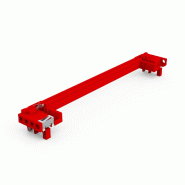 SCHROFF Guide-cartes inférieur rouge 160mm, x10_0