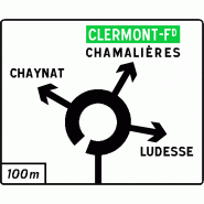Panneau diagrammatique D42b - Giratoires Panneau diagrammatique D42b - Giratoires