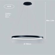 Suspension led décorative ø780mm 80w 6800lm Suspension led décorative ø780mm 80w 6800lm