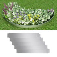 Vidaxl clôture flexible de pelouse 5 pcs acier galvanisé 100x14 cm 141596 Vidaxl clôture flexible de pelouse 5 pcs acier galvanisé 100x14 cm 141596