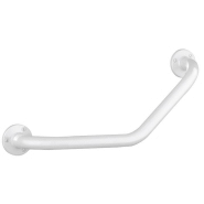 Barre d'appui pmr coudée inox 135° eco d25 220x220 blanc - DELABIE - 1550 - 483636