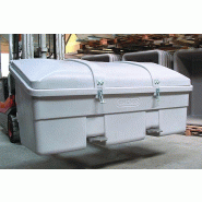 Box outillage pour véhicule - volume 750L - polyéthylène - résistant aux chocs et intempéries