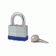 Cadenas à clé Slice, acier, intérieur, anse acier, 50mm, 2 clés - THIRARD - gris 3150261900469 Cadenas à clé Slice, acier, intérieur, anse acier, 50mm, 2 clés - THIRARD - gris 3150261900469