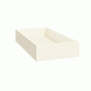 Casquette pour montant Totem 30x60x10cm - blanc kaolin ST2
