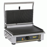 Contact-grill spécial panini fonte brute plaques lisse et rainurée PANINI L Roller Grill - inox PANINI L