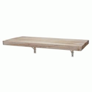 Décoshop26 - Table murale de cuisine tablette pliante en bois solide pliabl 100x50cm couleurs naturelles 04_0005087 - 3000581432693 Décoshop26 - Table murale de cuisine tablette pliante en bois solide pliabl 100x50cm couleurs naturelles 04_0005087 - 3000581432693
