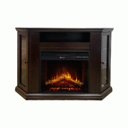 Divina Fire Cheminée Électrique Cheminée D'Angle Au Sol Madison En Bois De Noyer L126Xp78Xh83 - marron 8056157804864