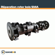 Forfait réparation rotor bois SMA 1200 d'origine - Prestation équilibrage et réparation
