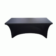 Housse pour table rectangulaire Nimes 183x76x74cm - noire