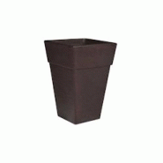 Jardinière en polyéthylène marron Quadro 29 x 29 x 43 cm Roto - marron 3830010980002 Jardinière en polyéthylène marron Quadro 29 x 29 x 43 cm Roto - marron 3830010980002