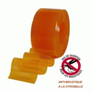 Lanière jaune citronnelle / transparente / ignifuge / 200 x 2 mm