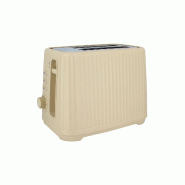 Menastyl - Grille Pain 2 Tranches En Polypropylene Creme Strie - 3256391044032