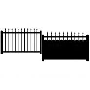 Niagara - clôture en aluminium - rd productions - ajourée / festonnée