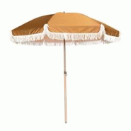 Oviala Business Parasol droit inclinable rond D.2 m - marron acier 114882 Oviala Business Parasol droit inclinable rond D.2 m - marron acier 114882