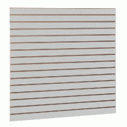 Panneau rainuré R7,5 L120xP120cm épaisseur 18mm - gris alu